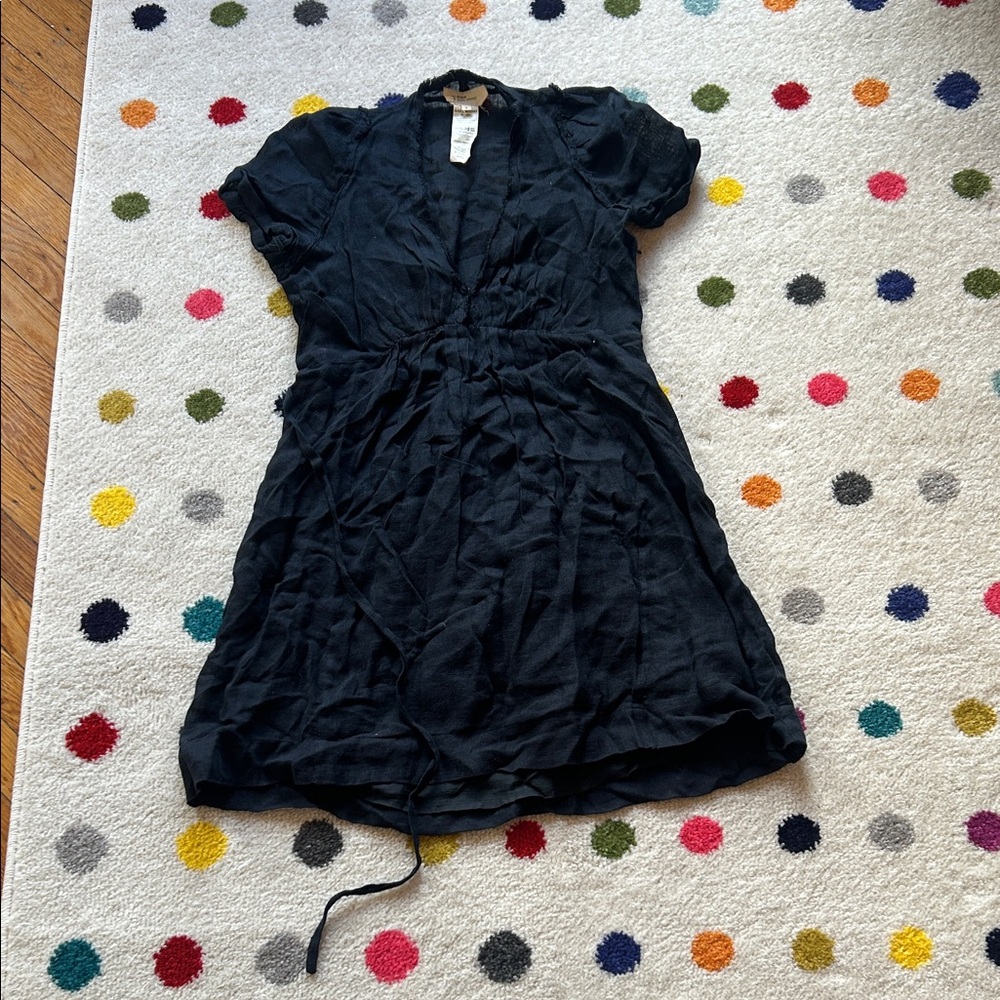 🖤 Isabel Marant Black Linen Midi Dress 🖤